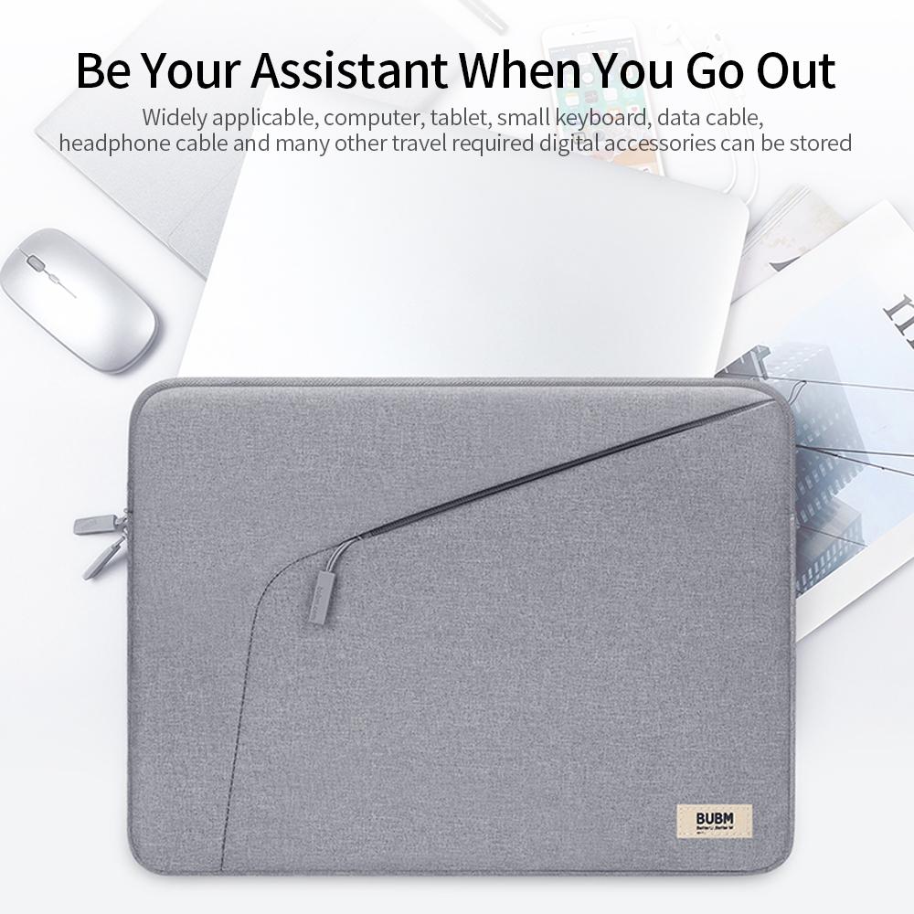 Túi đựng laptop, máy tính nhiều ngăn BUBM chống xước & chống mài mòn nhiều màu nhiều kích thước