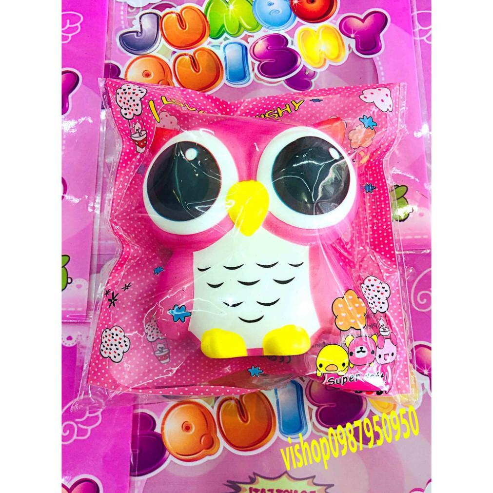 SquiShy CON CHIM CÚ MÈO màu hồng