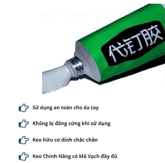 Tuýp keo dán đa năng 20g và 60g nhanh khô chống thấm nước chất lượng chuyên dùng dán đồ thay thế đinh vít