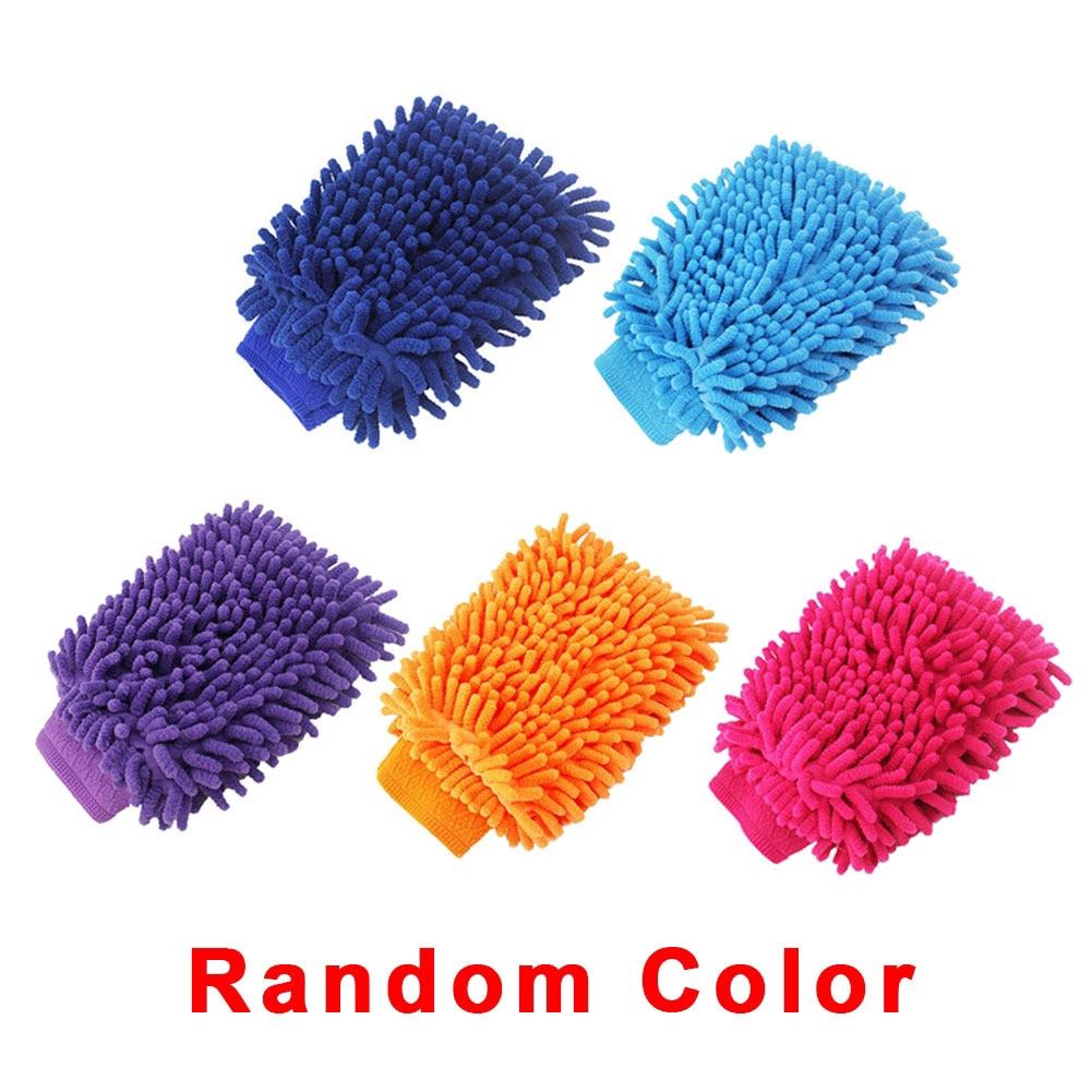 Ultrafine Fiber Chenille 2 Sides Găng tay rửa xe Bàn chải Máy rửa xe sợi nhỏ