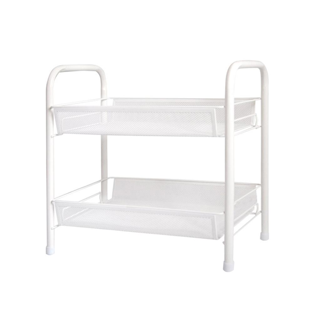 Kệ để đồ 2 tầng 45 * 26 * 38CM, tiết kiệm diện tích, sức chứa lớn, bằng thép carbon có độ bền cao