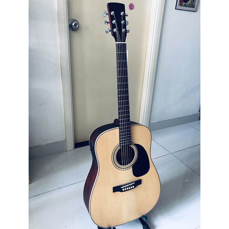 Đàn guitar classic model DD200X có EQ 7545R cho ra âm thanh tốt dành cho bạn tập chơi và sử dụng lâu dài