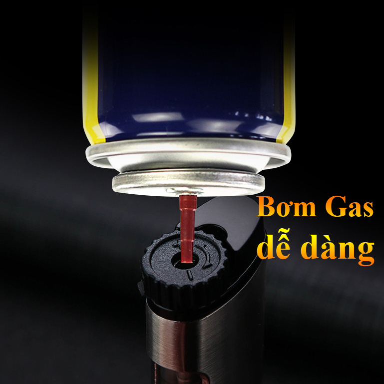 Bật lửa khò honest 1 tia chính hãng nhỏ gọn bơm gas điều chỉnh lửa khò lớn nhỏ tùy thích