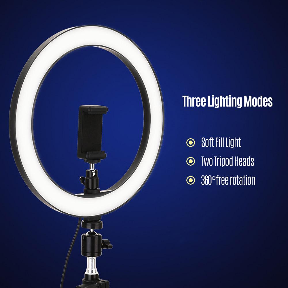 Đèn LED để chụp ảnh Trang điểm phát trực tiếp YouTube 26cm