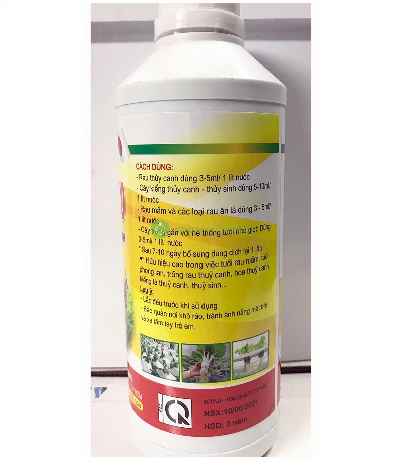 Chế phẩm sinh học SUPER - BIO dung dịch thủy canh - thủy sinh thể tích: 1 lít