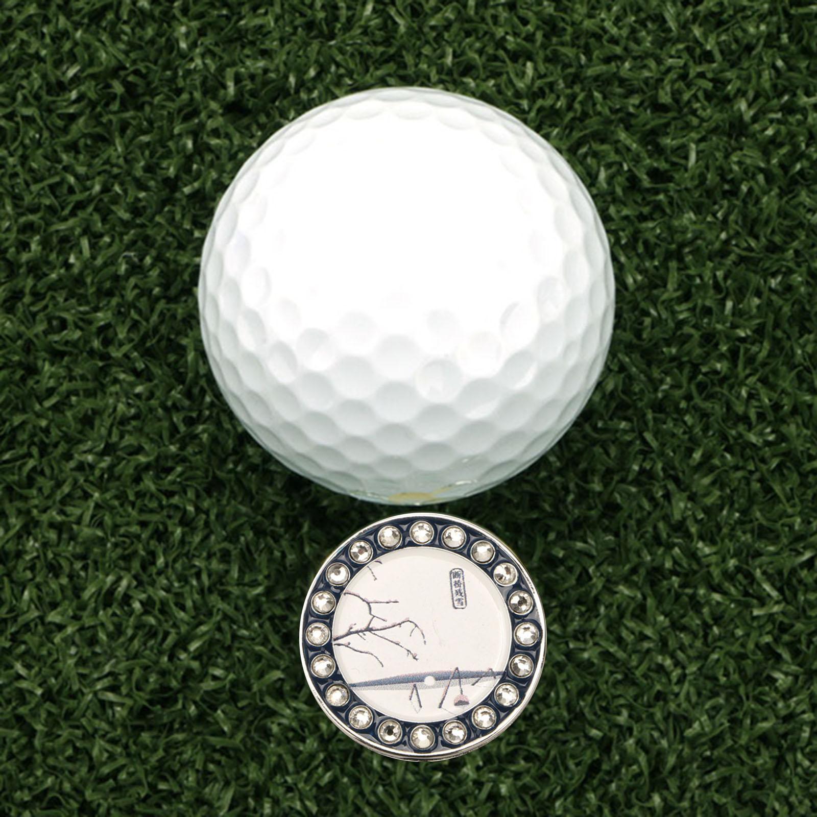 2x Golf Ball Marker Hat Clip Golf Putting ball of training Accessories Hat Clips Removable Golf