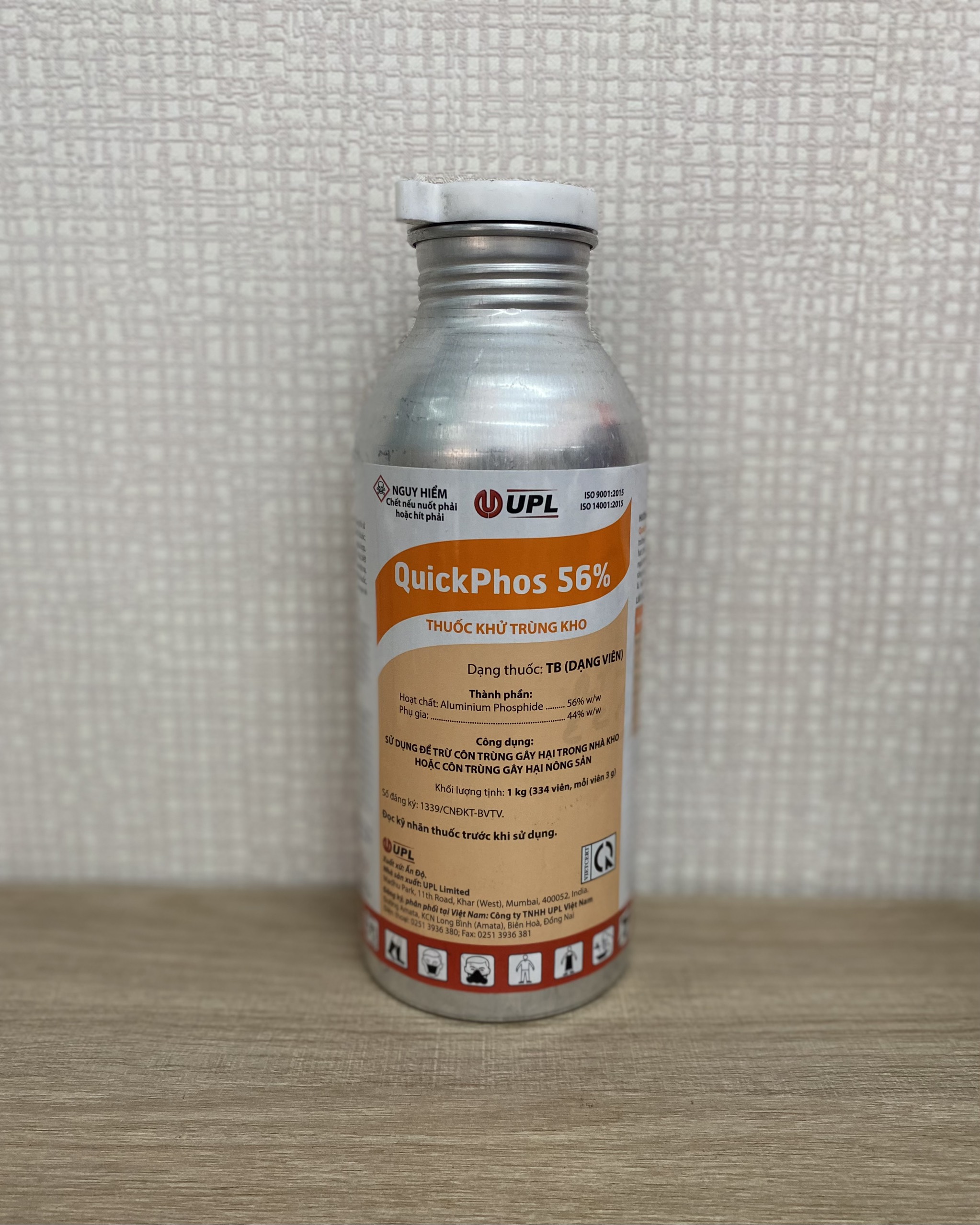 Thuốc diệt mọt gỗ, nông sản QUICKFOS 56%- 1KG