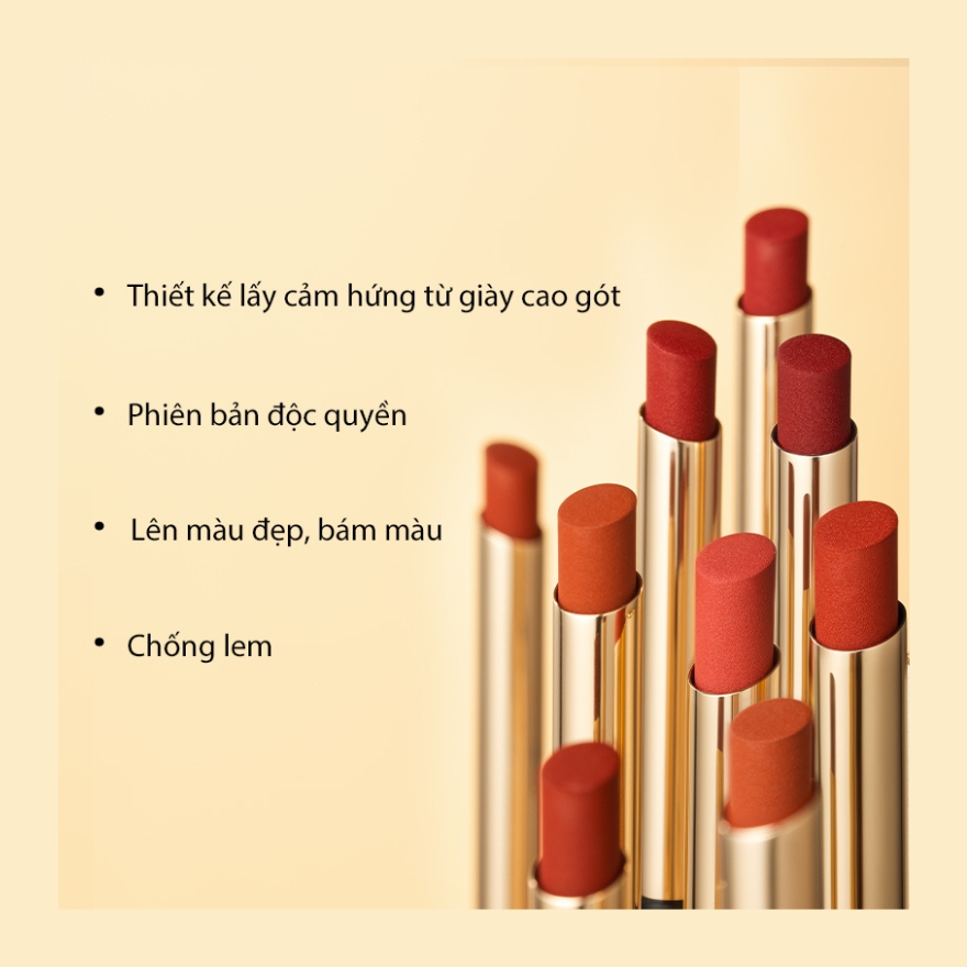 Son Thỏi Perfect Diary Rouge Intense Velvet Slim Lipstick 0.8g