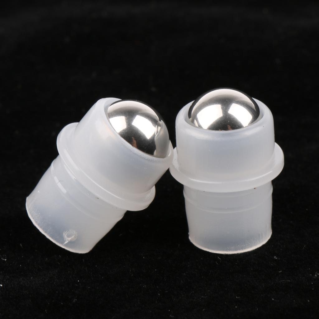 30 Pieces Stainless Steel Roller Ball Tops For Essential Oils Bottles