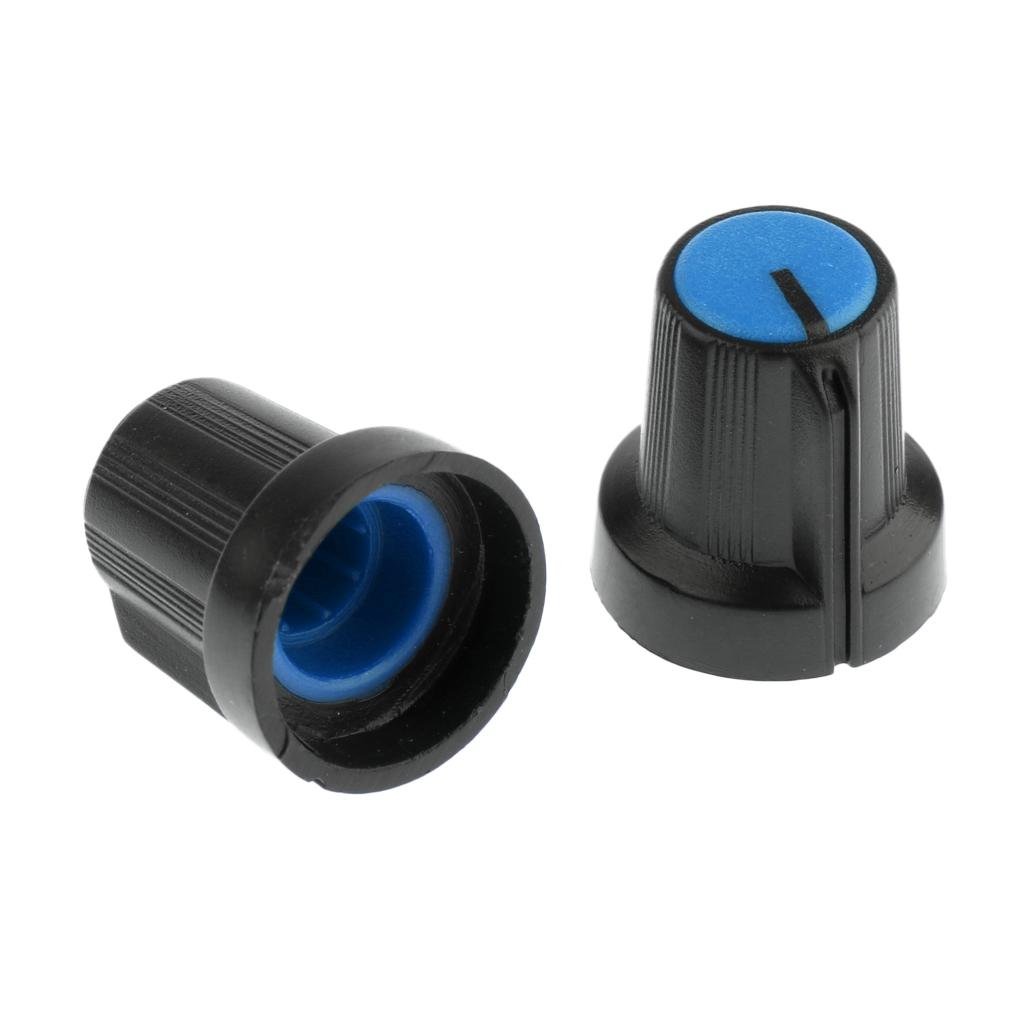 100 Pieces 6mm Plastic Potentiometer Control Volume Knobs Mini Cap orange