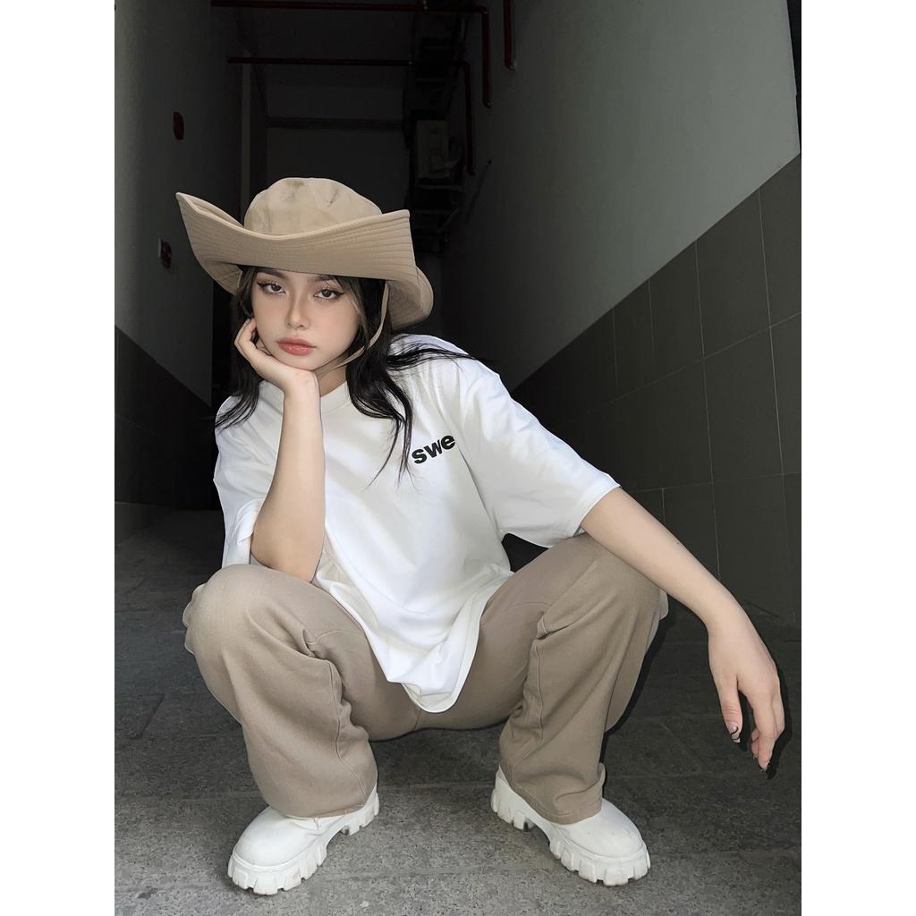Áo thun cổ tròn SWE TYPE TEE unisex, cotton thoáng mát, dày dặn, thời trang chính hãng