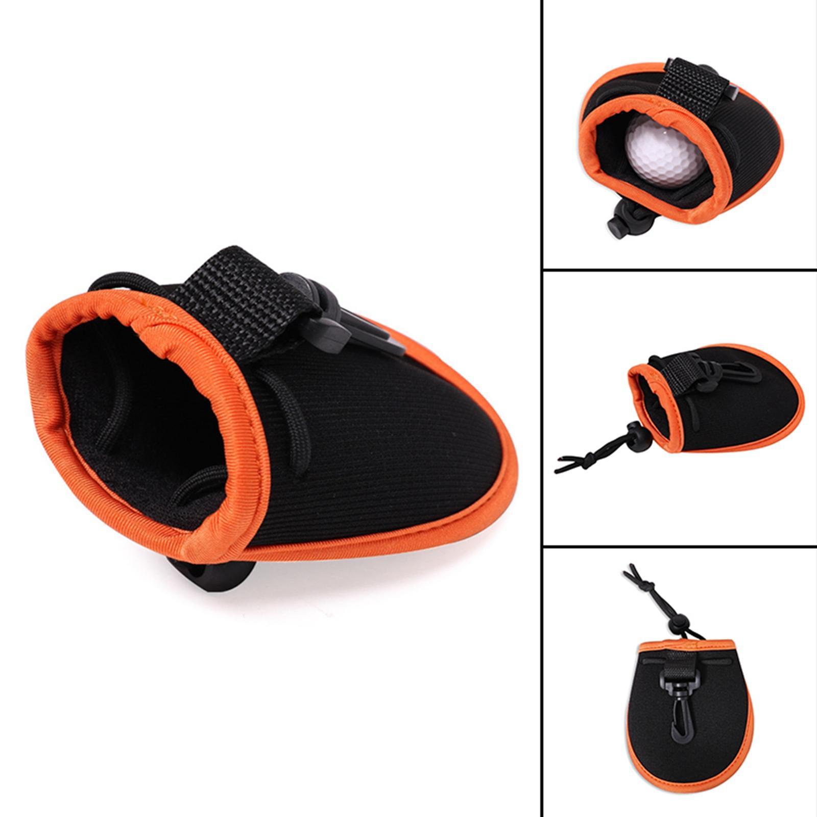 Portable Golf Ball Washer Pouch Belt Waist Bag Pouch with  Clips