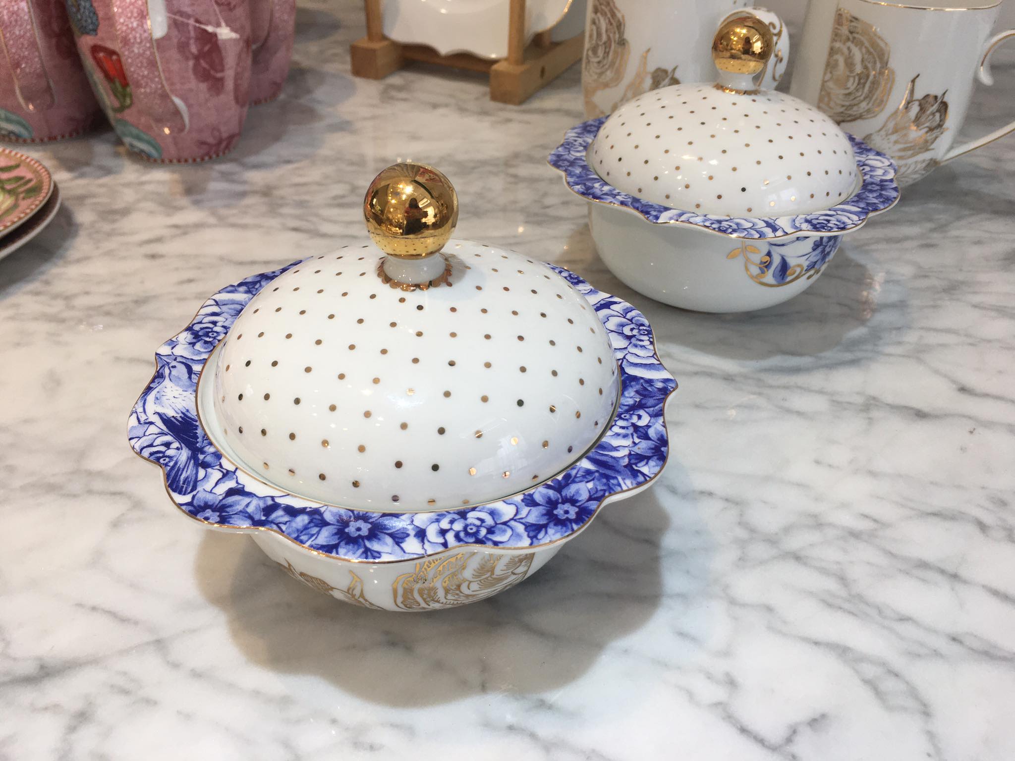 Thố sứ có nắp đựng mứt kẹo, gia vị cao cấp - Pip Royal bowl