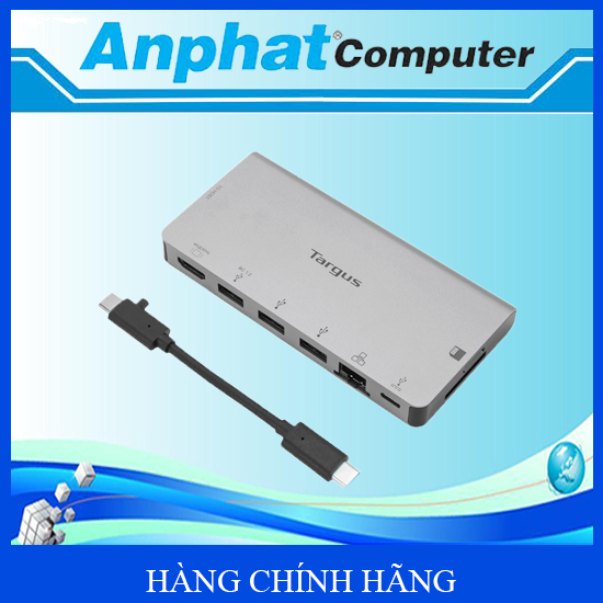 Cổng Chuyển TARGUS 8 In 1 USB-C Docking Station Với Cáp USB-C Có Thể Tháo Rời – DOCK414 - Hàng Chính Hãng
