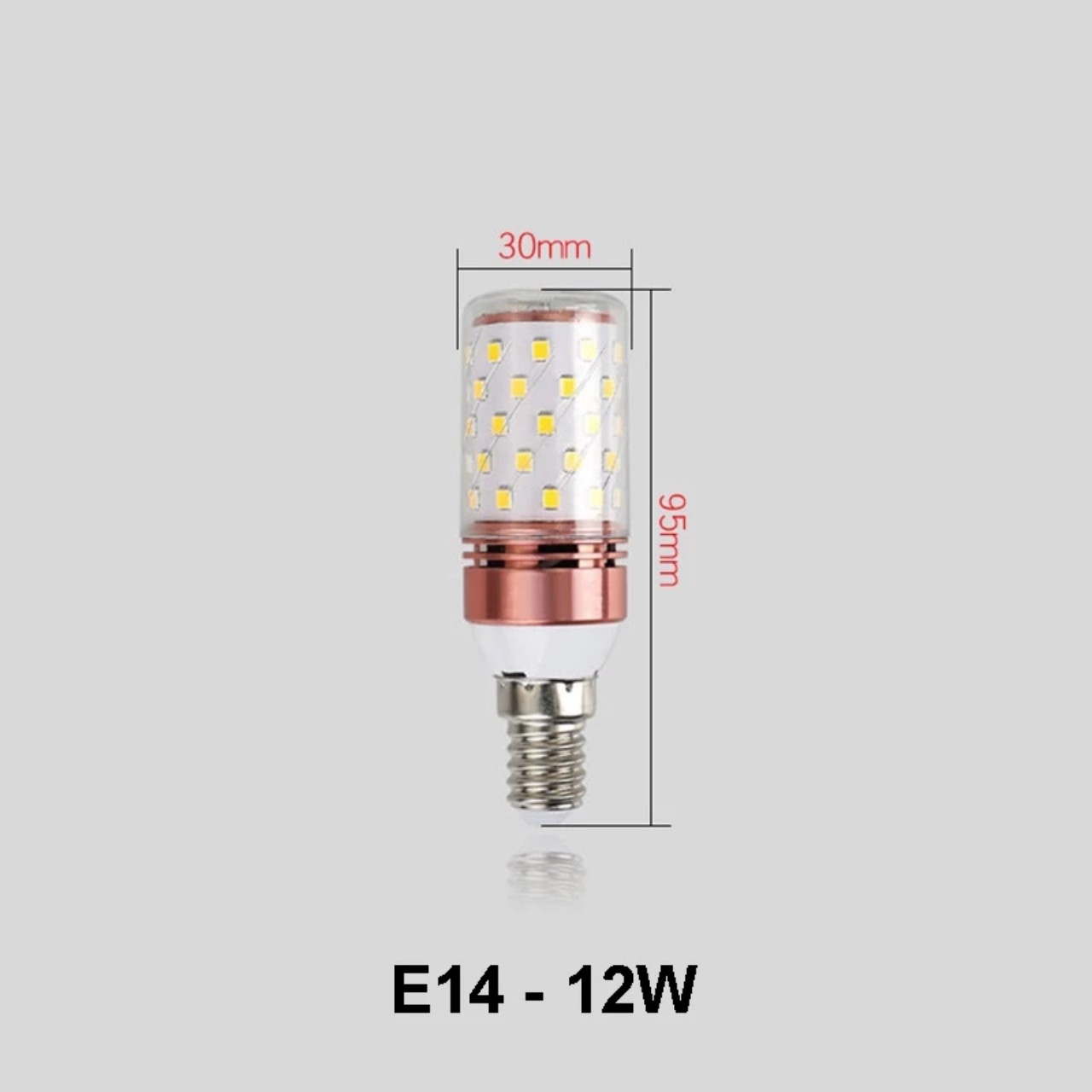 Bóng Led Bắp Ngô 12W 3 Chế Độ Ánh Sáng Trắng - Vàng - Trung Tính - Đui E14 và E27