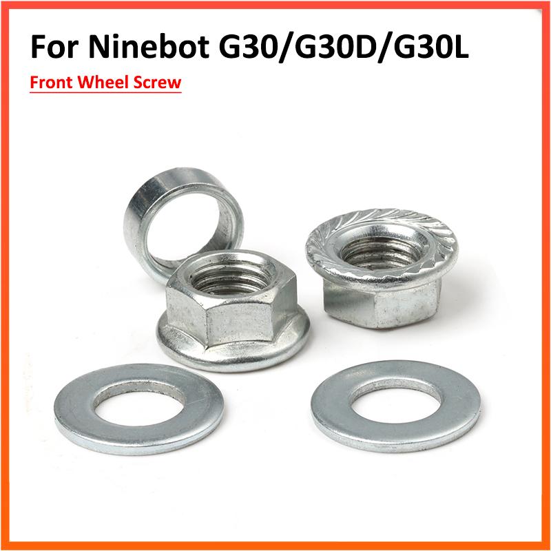 Bánh Trước Ốc Vít Cho Xe Ninebot Max G30 G30D Xe Điện Hạt Vòng Đệm Vòng Thép Các Bộ Phận Lắp Ráp Color: Rear Motor Screws