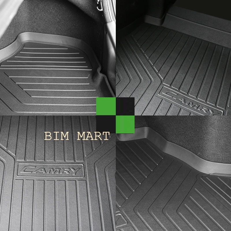 Lót cốp dành cho xe Toyota Camry 2019 - 2021 không mùi, chất liệu TPO cao cấp