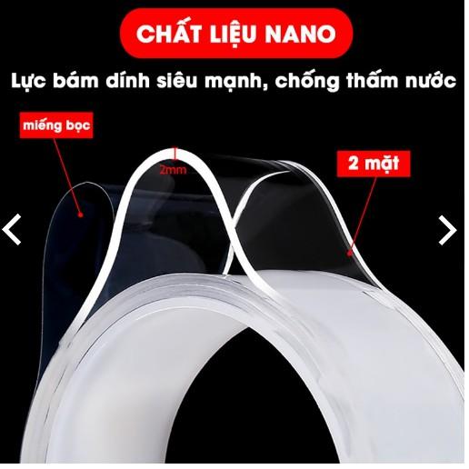 Băng dính đa năng Nano 2 mặt Siêu kết dính Full Size