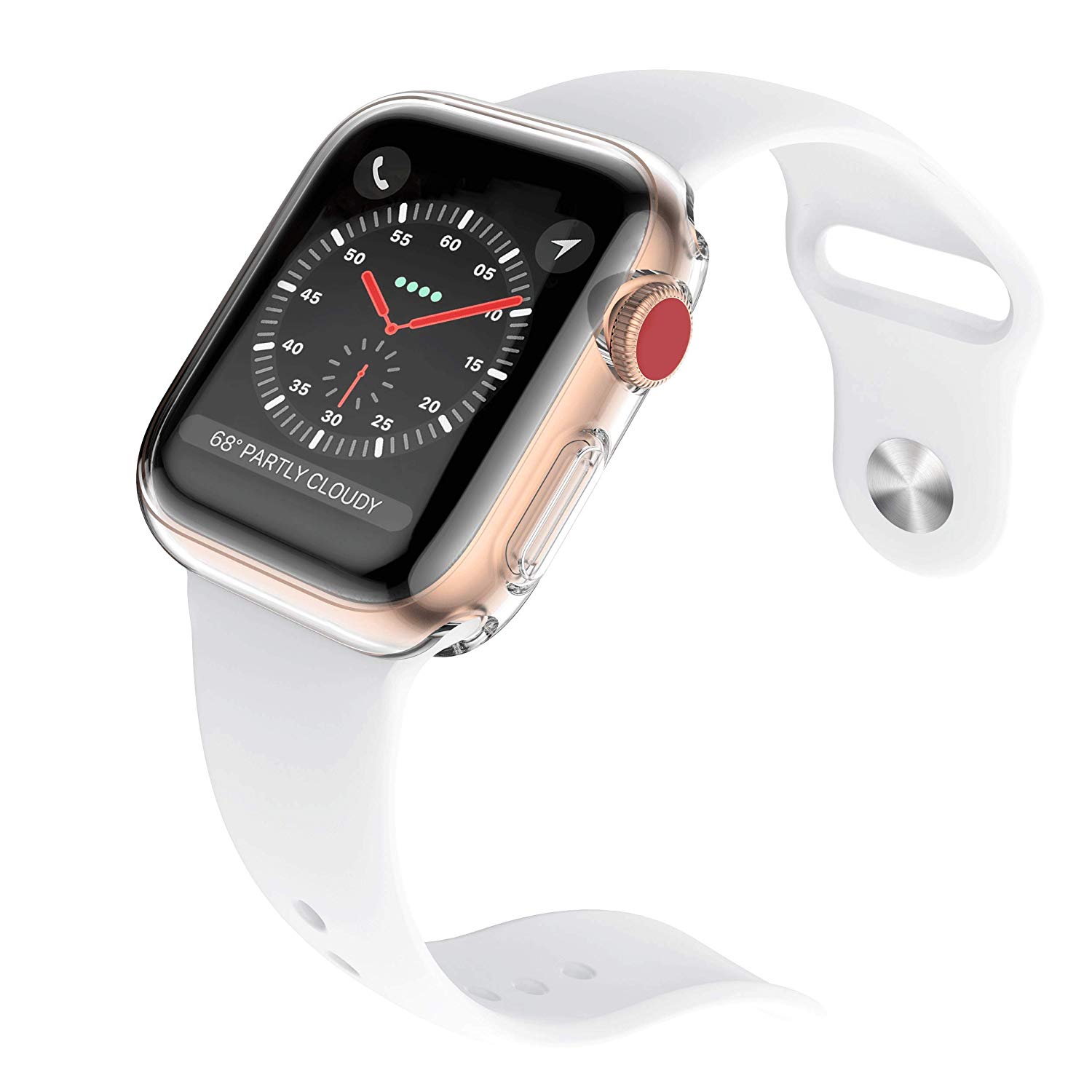 Bộ 2 Case Ốp Dẻo Silicon Dành Cho Apple Watch 38mm Series 3 2 1 (Chống Va Đập Trầy Xước, Chống Bụi, Bảo Vệ Viền Và Mặt Đồng Hồ)