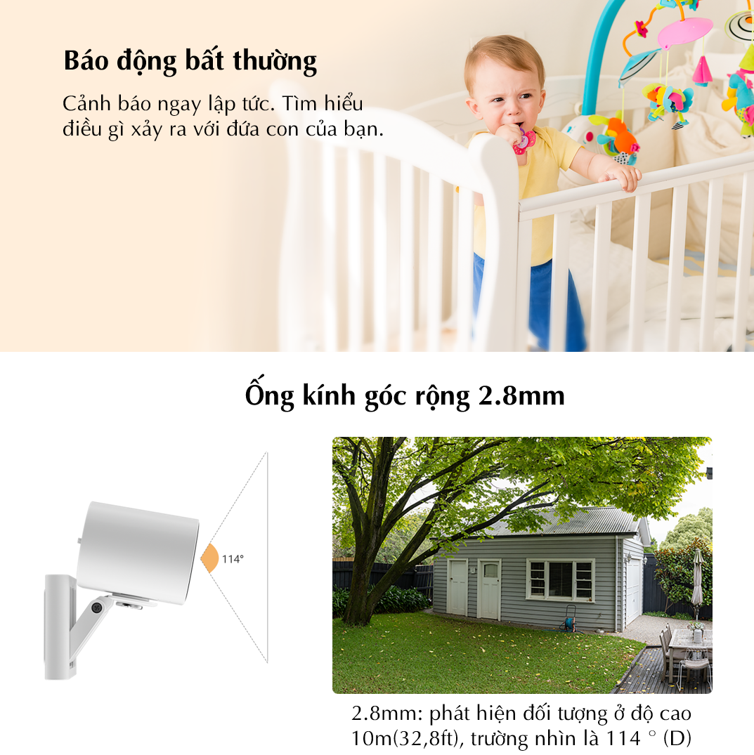 Camera Wifi Imou VERSA C22FP 2MP Đàm Thoại Hai Chiều Còi Báo Động Dùng Trong Nhà Ngoài Trời Nhỏ Gọn Màu Ban Đêm Đế Nam Châm Chống Nước IP65 - Hàng chính hãng