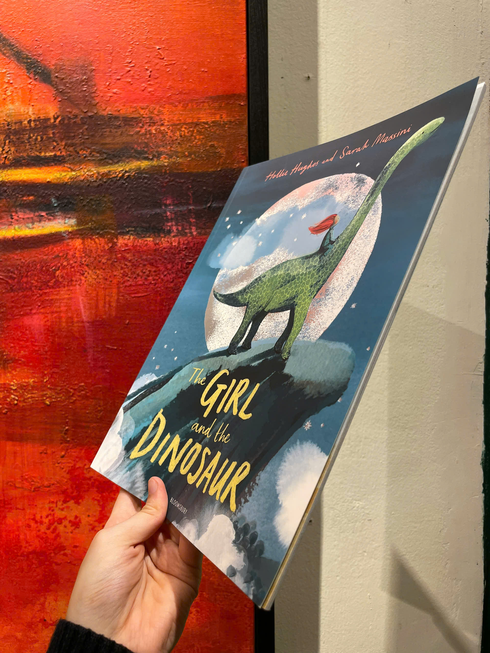 The Girl and the Dinosaur by Hollie Hughes - Children Picture book in English - Sách Ngoại Văn