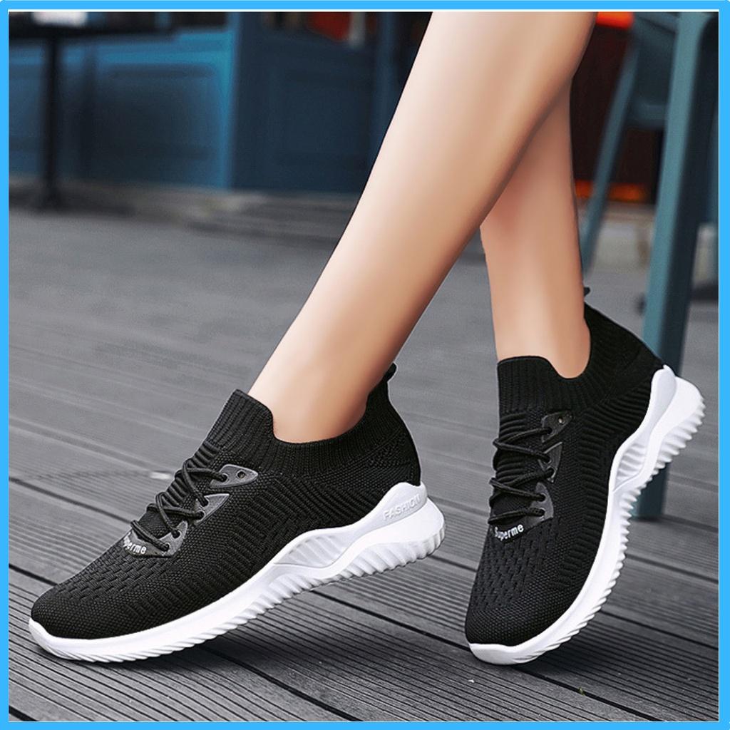 Giày nữ đẹp giá rẻ đế bằng,giày thể thao nữ đế cao su SUNO STORE GTTN04