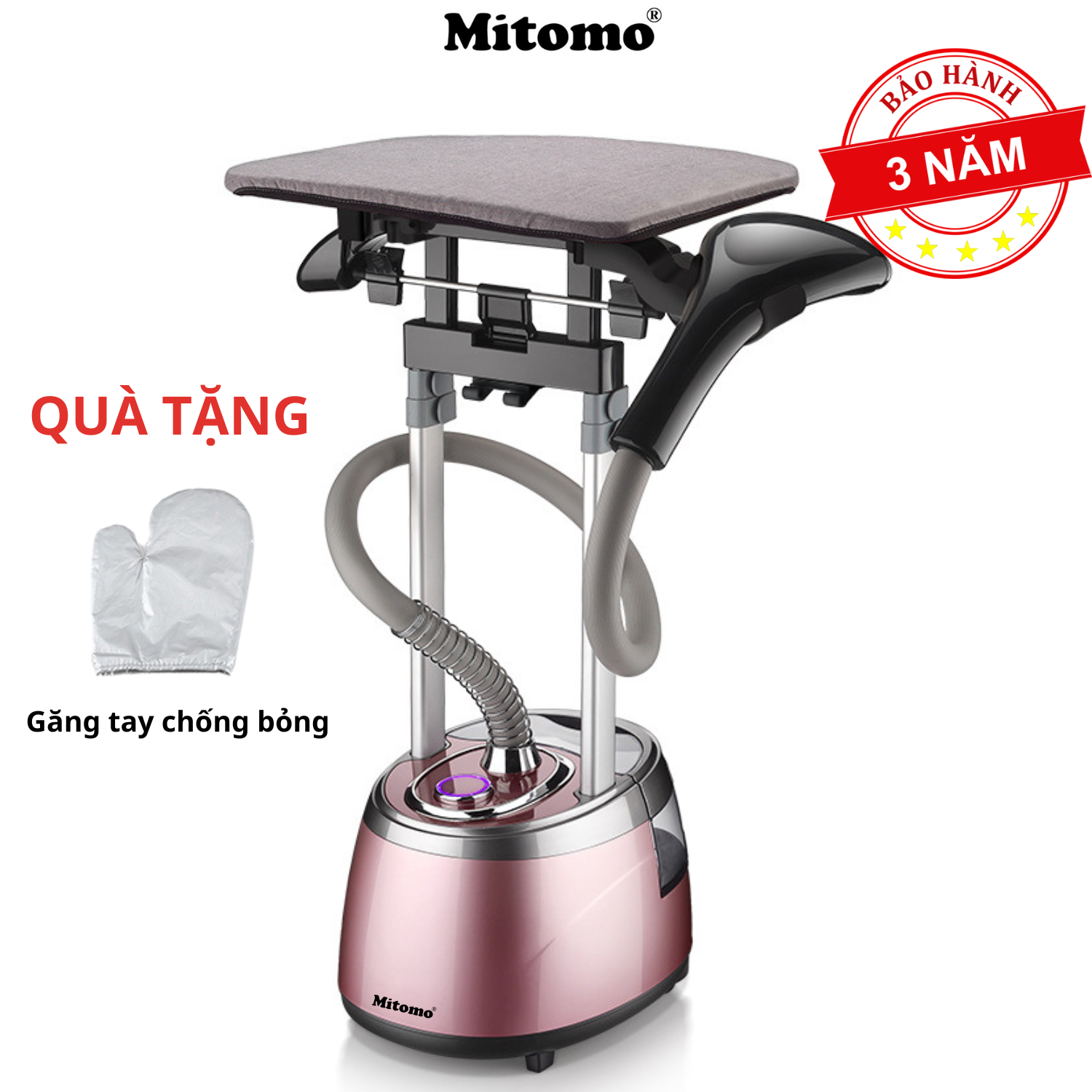 Bàn ủi hơi nước đứng Mitomo GC-559 Công suất 2200W BH 3 năm hàng chính hãng