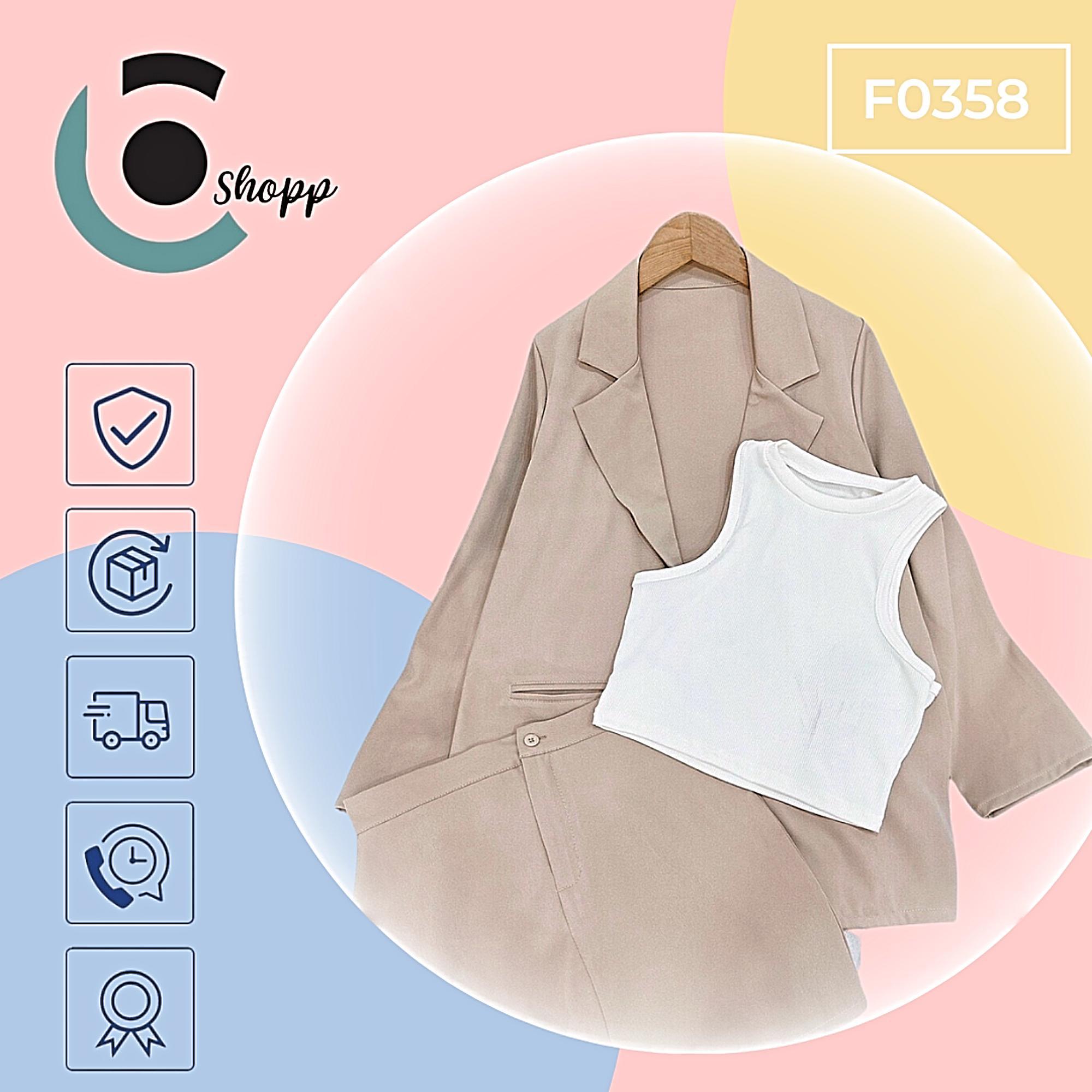 Set vest tay ngắn kèm quần short cao cấp