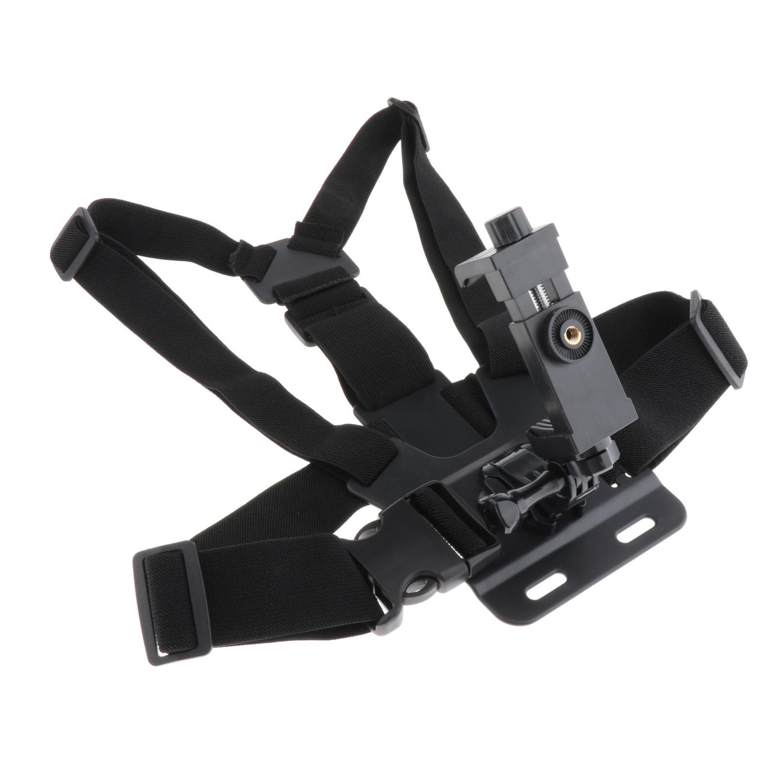 Adjustable Phone Chest Mount Harness Strap Holder Portable Fitness Mobile Clip