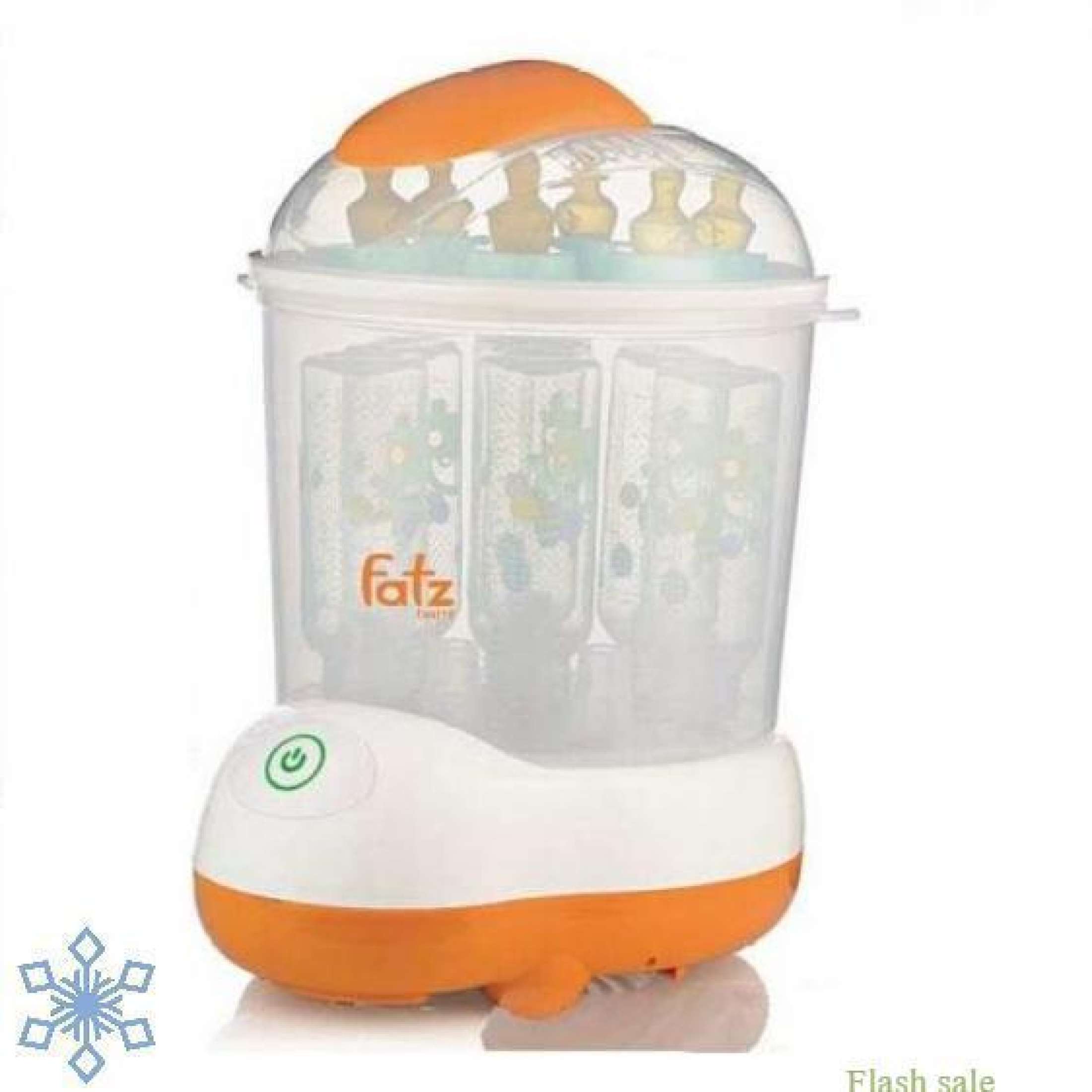 Máy tiệt trùng hơi nước sấy khô Fatz baby FB4906SL không BPA, chứa được 8 bình sữa, có kèm đồ gắp