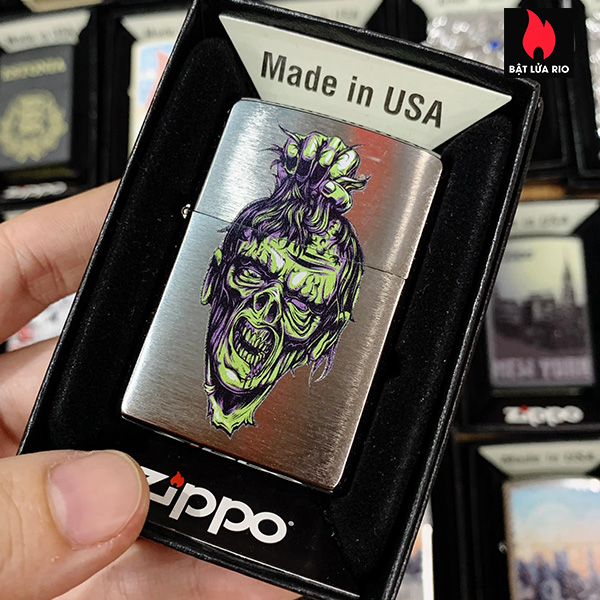 Bật Lửa Zippo 200 Zombie Head