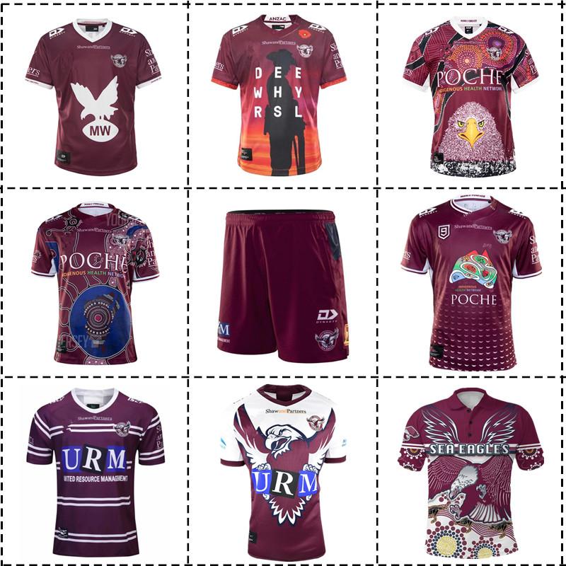 2019-2020 - 2021 Manly Sea Eagles Home / Bản địa / Anzac / Di sản / Nines Jersey - Kích thước nam: S -XXXL Color: 2019 Indigenous Size: S