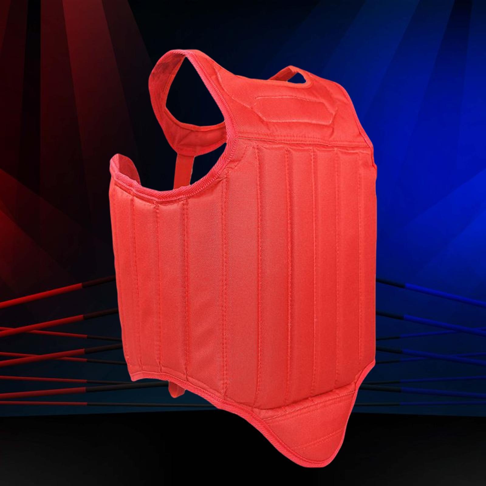 Unisex Karate Chest Guard Taekwondo Protector Muay Thai Rib  Armour