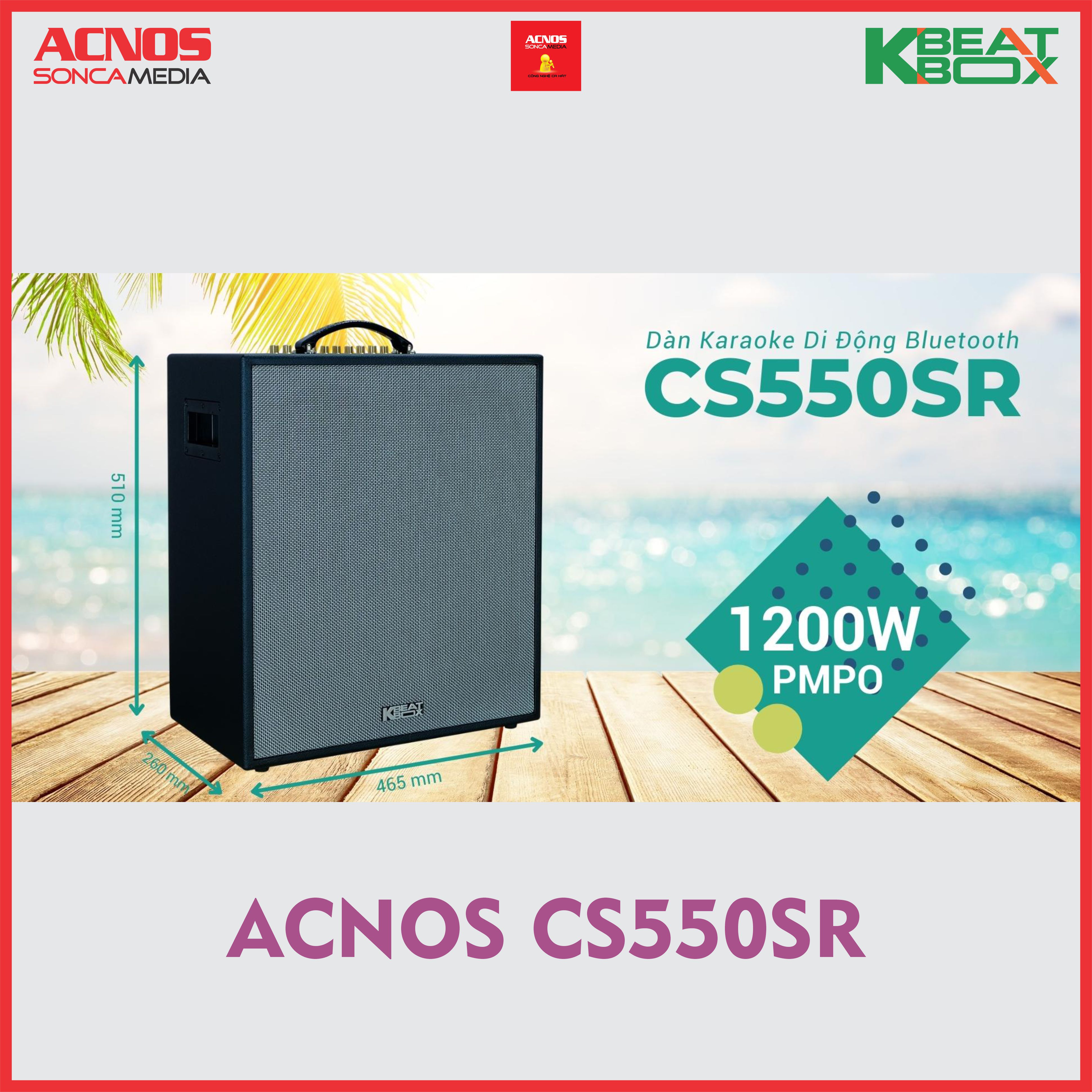 Dàn âm thanh di động xách tay ACNOS CS550SR