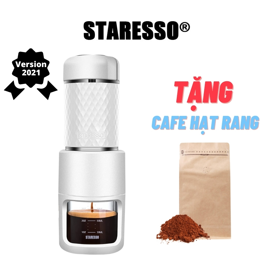 Máy Pha Cà Phê Mini Staresso Basic Bản MớI Nhất Chính Hãng Đồ Du Lịch Dã NgoạI Cắm Trại Máy Pha Cafe Espresso Cầm Tay Mang Theo Xếp Gọn Dã NgoạI Bảo Hành 1 Năm