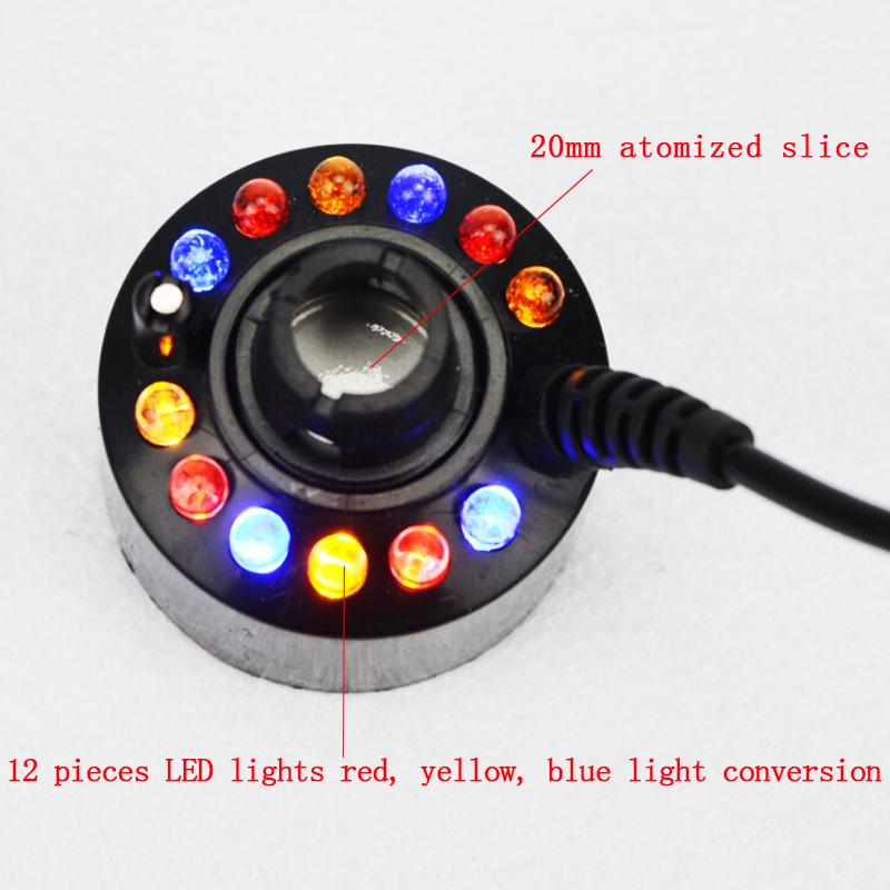 ATWFS Siêu Âm Phun Sương Tạo 24V Máy Xông Khí Dung Atomizer Đầu Phun Sương Tạo Ẩm Hình Ếch Con Hương Thơm Đèn 12 Đèn Cho Máy Phun Sương Tạo Ẩm Khuếch Tán Tinh Dầu Phun Sương Tạo
