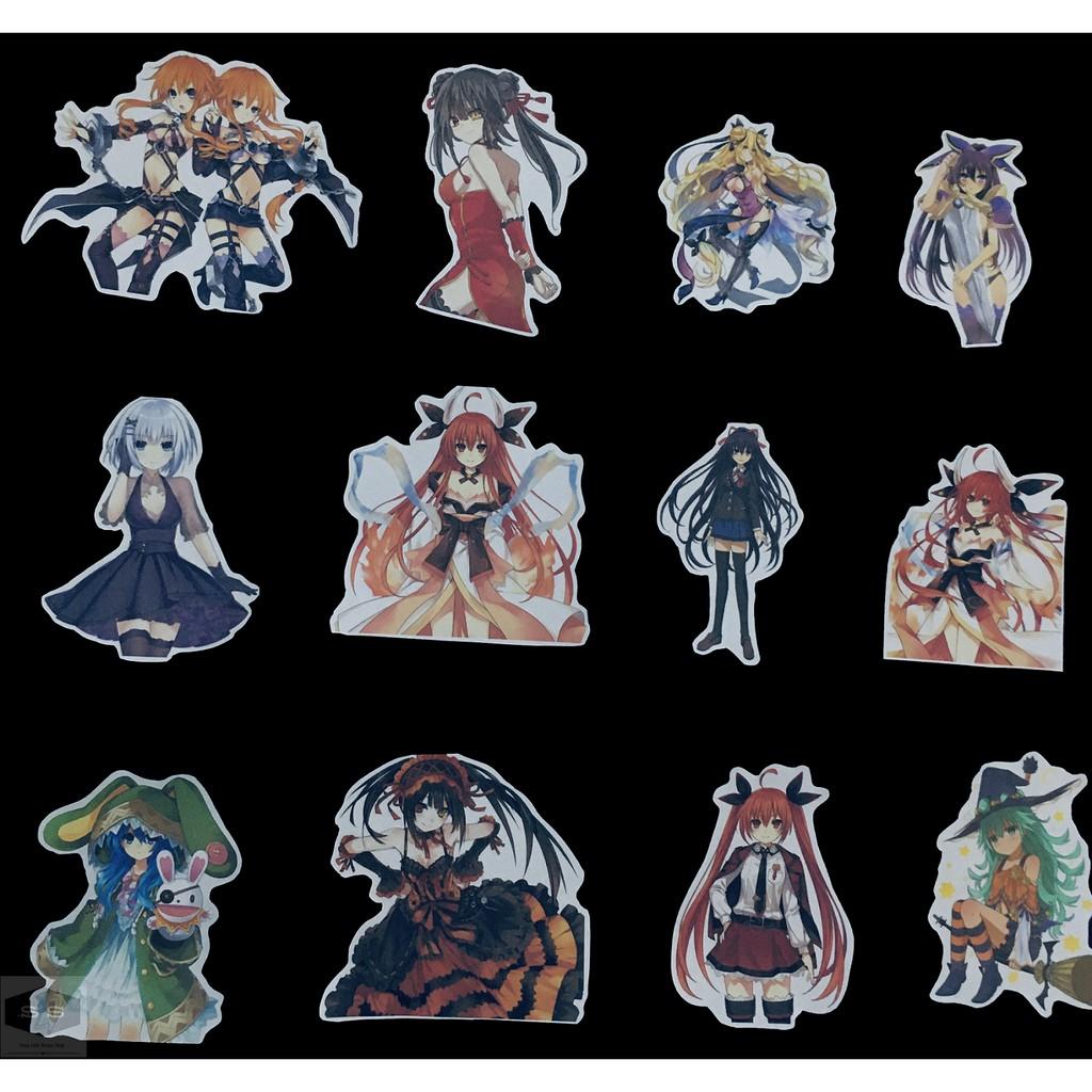 Bộ Hình Dán - Sticker Anime Date A Live - Cuộc Hẹn Sống Còn