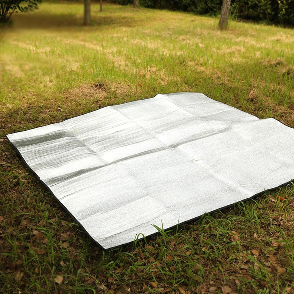 Aluminum Foil Foldable Waterproof Camping Blanket Picnic Beach Mat