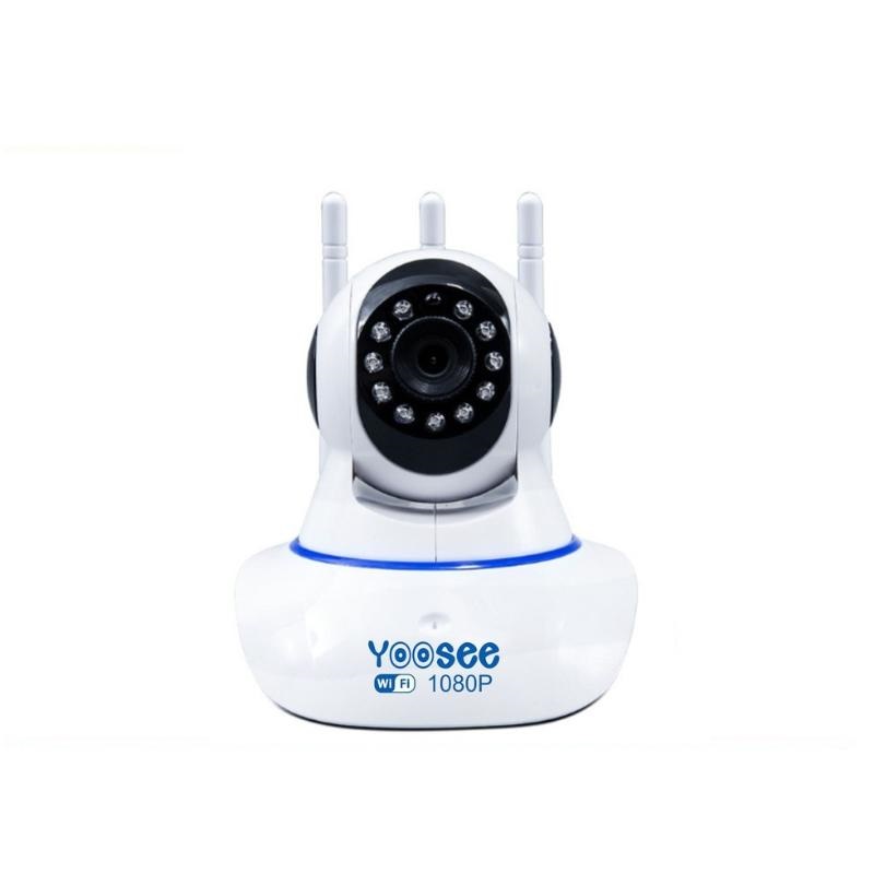 Camera IP Wifi Yoosee 3 Râu 2.0M FullHD 1080P 10 đèn hồng ngoại đàm thoại 2 chiều (Trắng) Hàng Nhập Khẩu