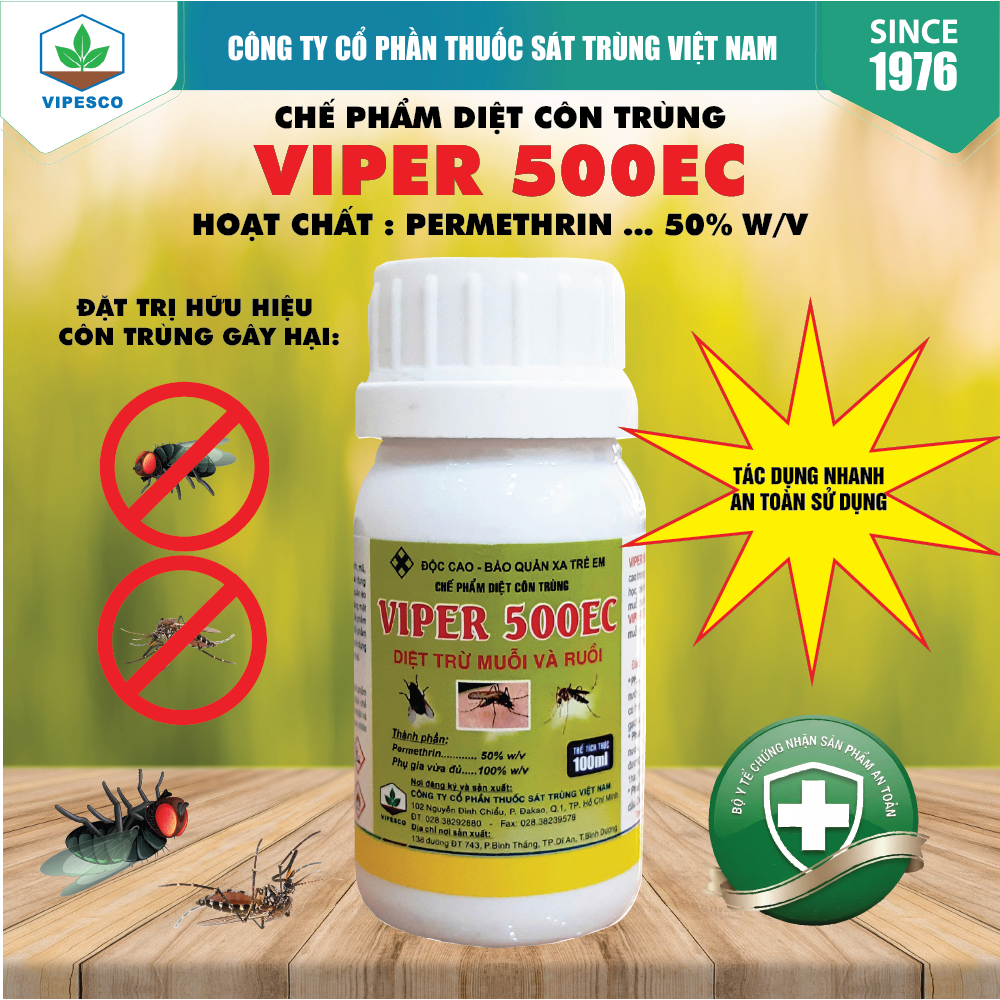VIPER 500EC (100ml) - DIỆT TRỪ MUỖI VÀ RUỒI