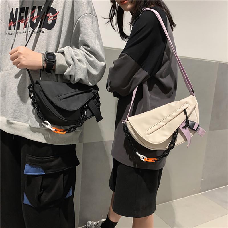 Thiết Kế Thời Trang Nữ Túi Đeo Vai Nhỏ Nylon Mềm Đeo Chéo Túi Đa Chức Năng Đơn Giản Đơn Cầm Tay Đeo Vai Cho Nữ XA715M