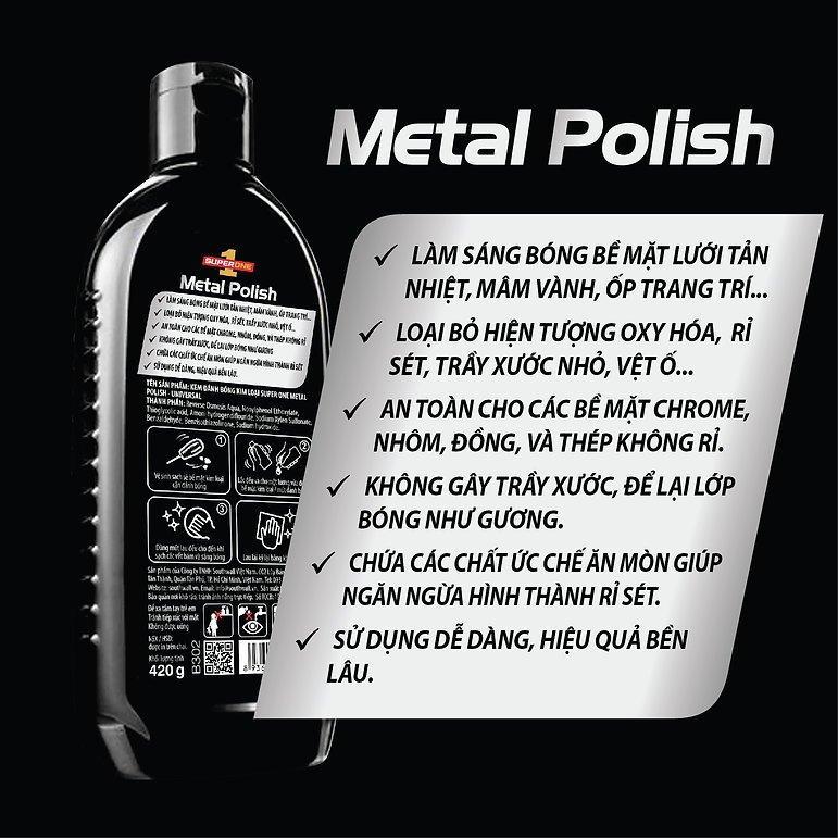 Kem Đánh Bóng Kim Loại SUPERONE Metal Polish - Universal SOUTHWALL B302