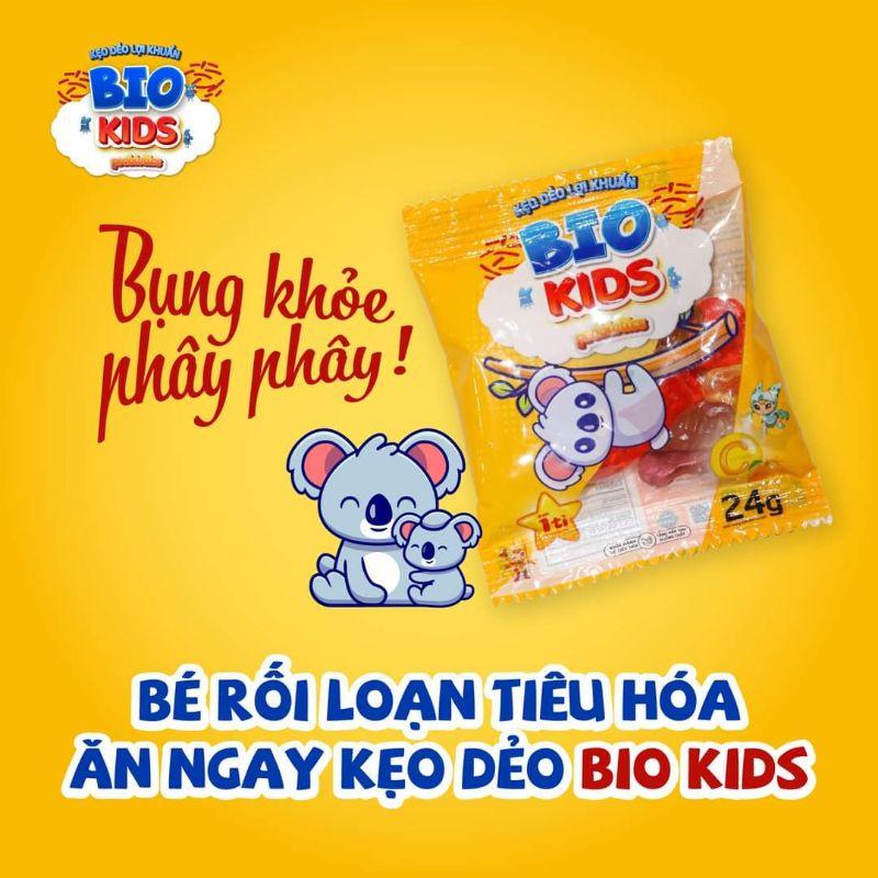 Kẹo Dẻo Lợi Khuẩn BIO KIDS Giúp Trẻ Ăn Ngon, Tiêu Hóa Tốt - Combo 10 Gói x 24g Tiện Lợi