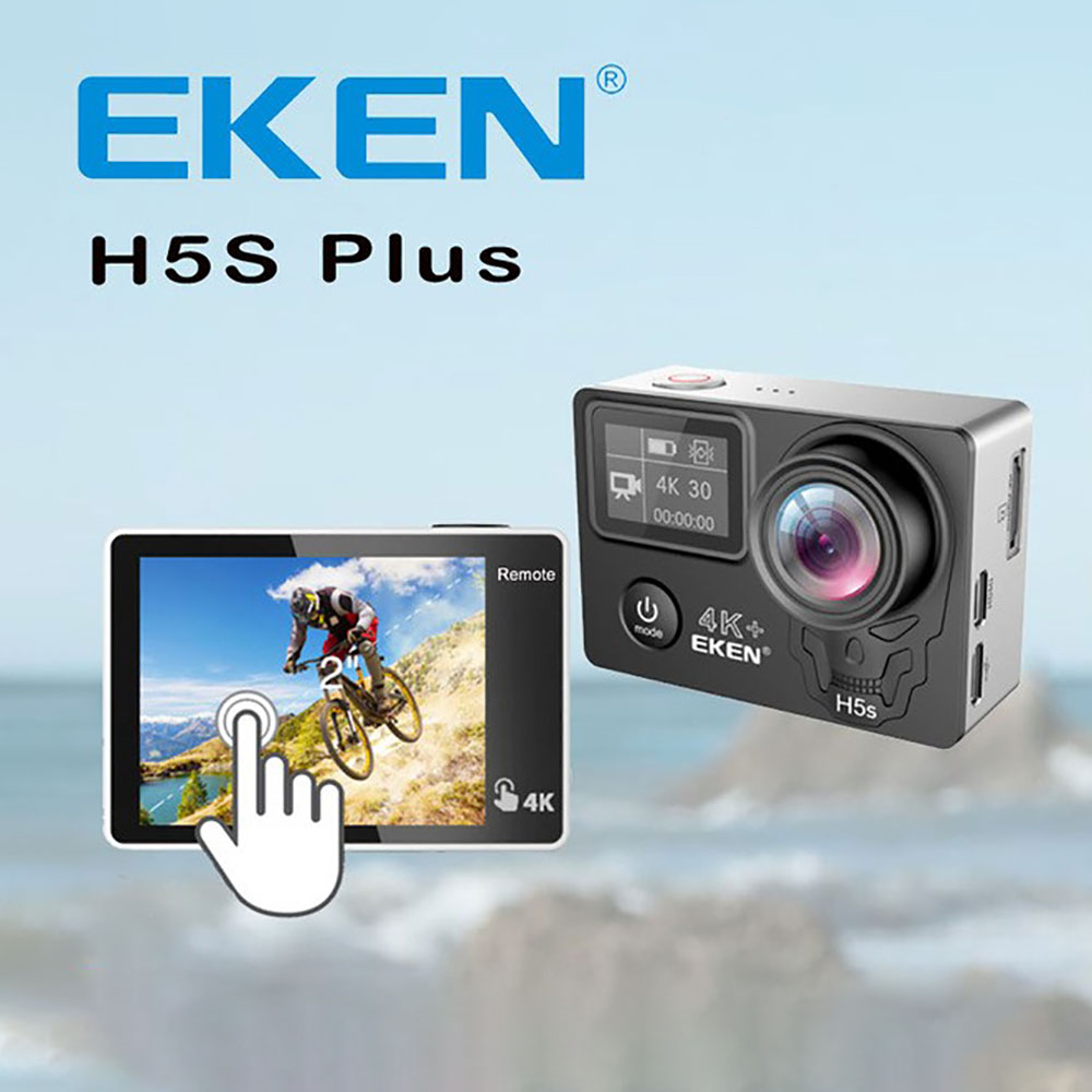 Camera hành trình Eken H5S Plus 4K WIFI Tặng Combo Phụ kiện camera - Hàng Chính Hãng