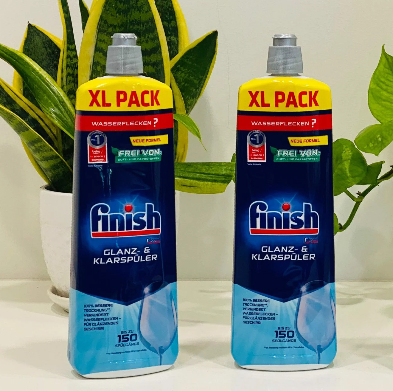 Nuớc Rửa Chén Finish Dùng Cho Máy Rửa Bát Combo 2 Chai Nước Trợ Xả Finish 750 Ml