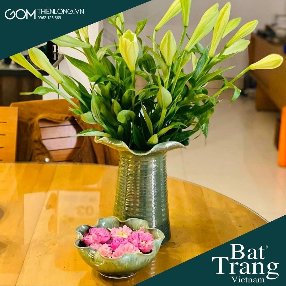 Combo Bát Nước Minh Đường Tụ Thủy Màu Vàng Chanh - Đồ Thờ Cúng Bát Tràng Cao Cấp - Gốm Thiên Long - Bát MĐTT