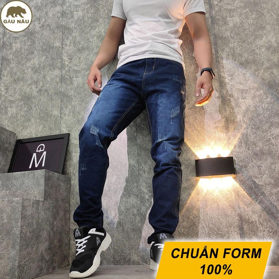 Quần jean nam GN156 form chuẩn đẹp màu chuẩn Gấu Nâu