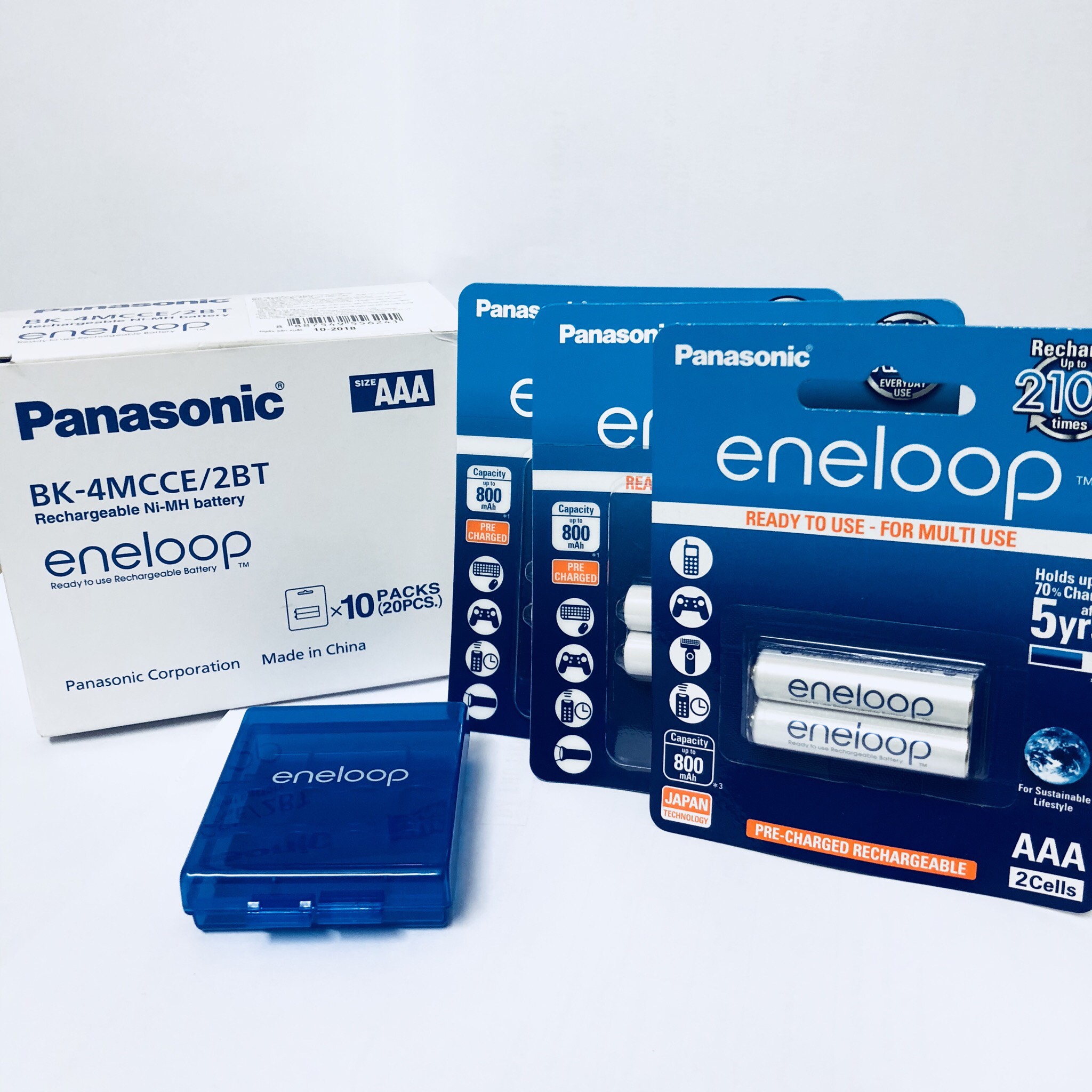 Pin sạc AAA Panasonic Eneloop BK-4MCCE/2B (Hàng chính hãng)