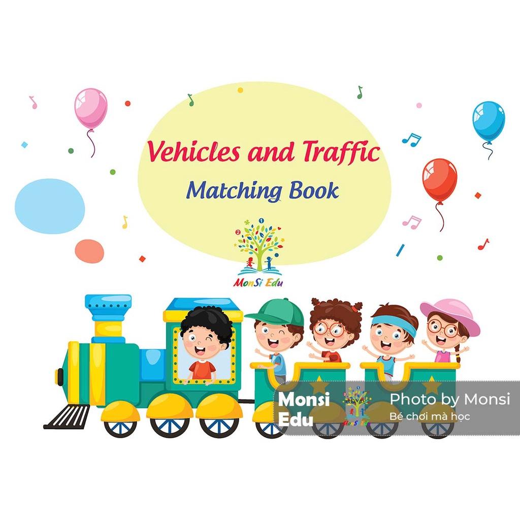 Monsi Edu Học Liệu Dính Dán Phương Tiện &amp; Giao thông 11 chủ đề F16M