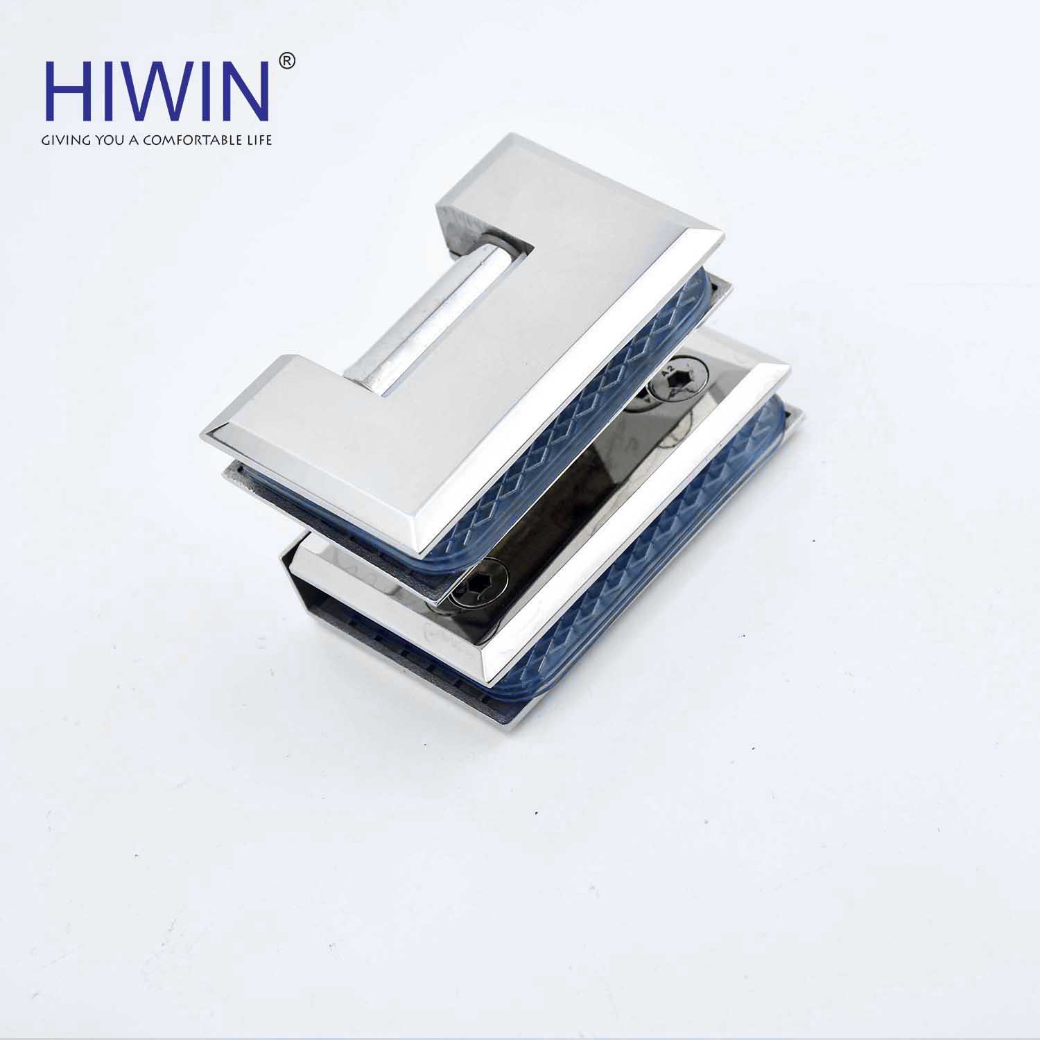 Tên gọi: Bản lề phòng tắm kính 90 độ cạnh vát mặt gương inox 304 Hiwin HG-011